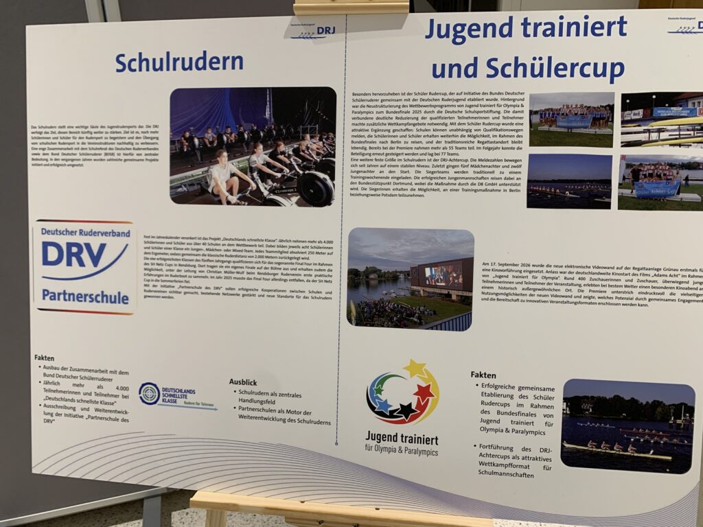 Das Plakat zum Schülerrudern.